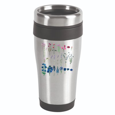 Subtle Bi Pride Bisexual Flowers Flag Discreet Pride Apparel 16oz Travel Tumbler
