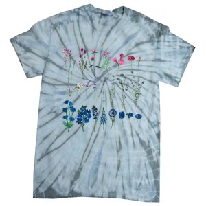 Subtle Bi Pride Bisexual Flowers Flag Discreet Pride Apparel Tie-Dye T-Shirt