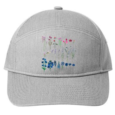 Subtle Bi Pride Bisexual Flowers Flag Discreet Pride Apparel 7-Panel Snapback Hat