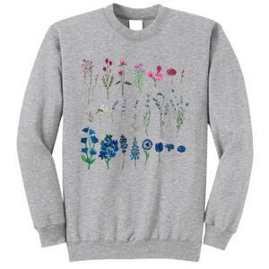 Subtle Bi Pride Bisexual Flowers Flag Discreet Pride Apparel Tall Sweatshirt