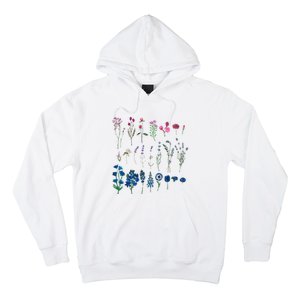 Subtle Bi Pride Bisexual Flowers Flag Discreet Pride Apparel Hoodie