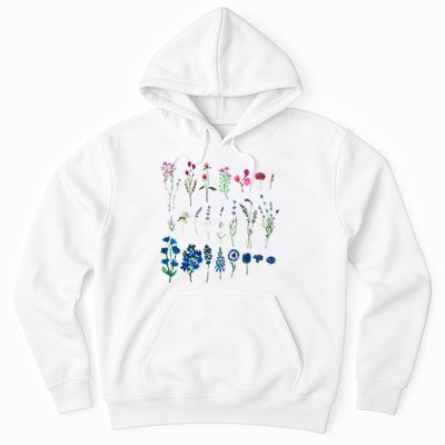 Subtle Bi Pride Bisexual Flowers Flag Discreet Pride Apparel Hoodie