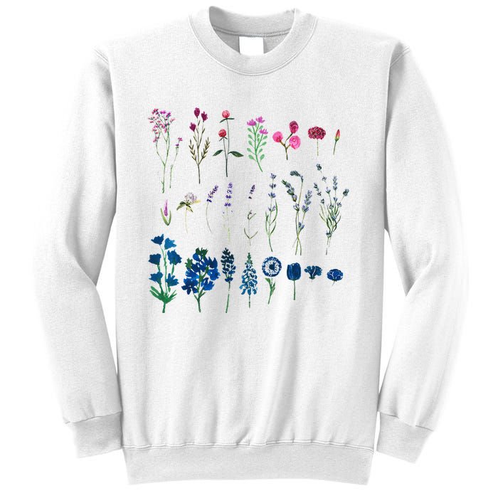 Subtle Bi Pride Bisexual Flowers Flag Discreet Pride Apparel Sweatshirt