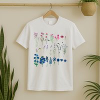 Subtle Bi Pride Bisexual Flowers Flag Discreet Pride Apparel T-Shirt