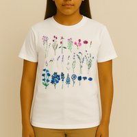 Subtle Bi Pride Bisexual Flowers Flag Discreet Pride Apparel T-Shirt
