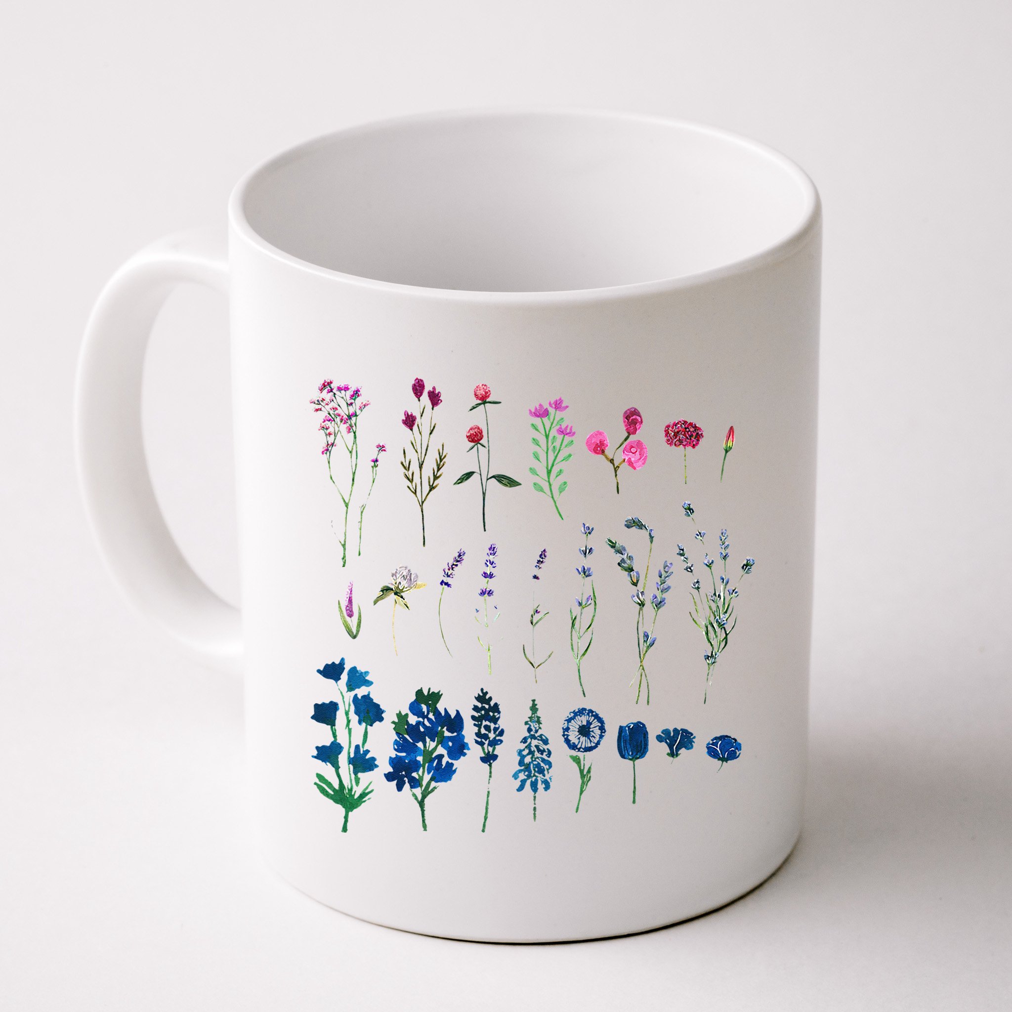 Subtle Bi Pride Bisexual Flowers Flag Discreet Pride Apparel Mug