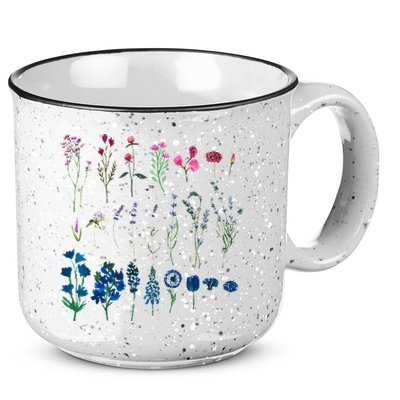 Subtle Bi Pride Bisexual Flowers Flag Discreet Pride Apparel 15oz Campfire Ceramic Mug