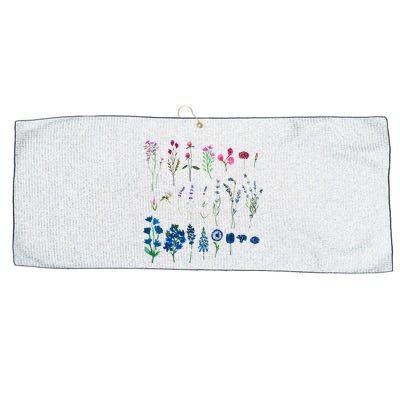 Subtle Bi Pride Bisexual Flowers Flag Discreet Pride Apparel Large Microfiber Waffle Golf Towel