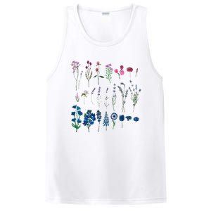 Subtle Bi Pride Bisexual Flowers Flag Discreet Pride Apparel PosiCharge Competitor Tank