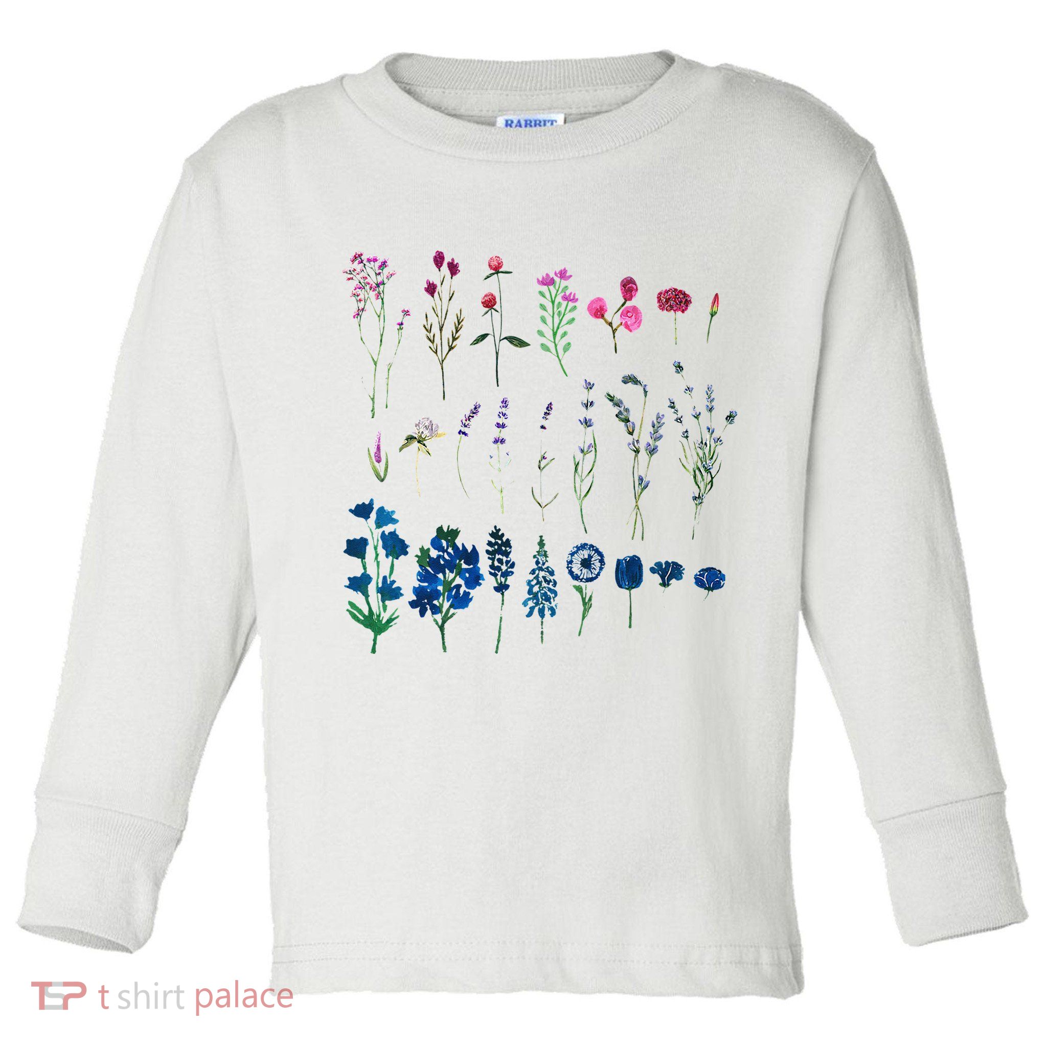 Subtle Bi Pride Bisexual Flowers Flag Discreet Pride Apparel Toddler Long Sleeve Shirt