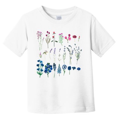 Subtle Bi Pride Bisexual Flowers Flag Discreet Pride Apparel Toddler T-Shirt