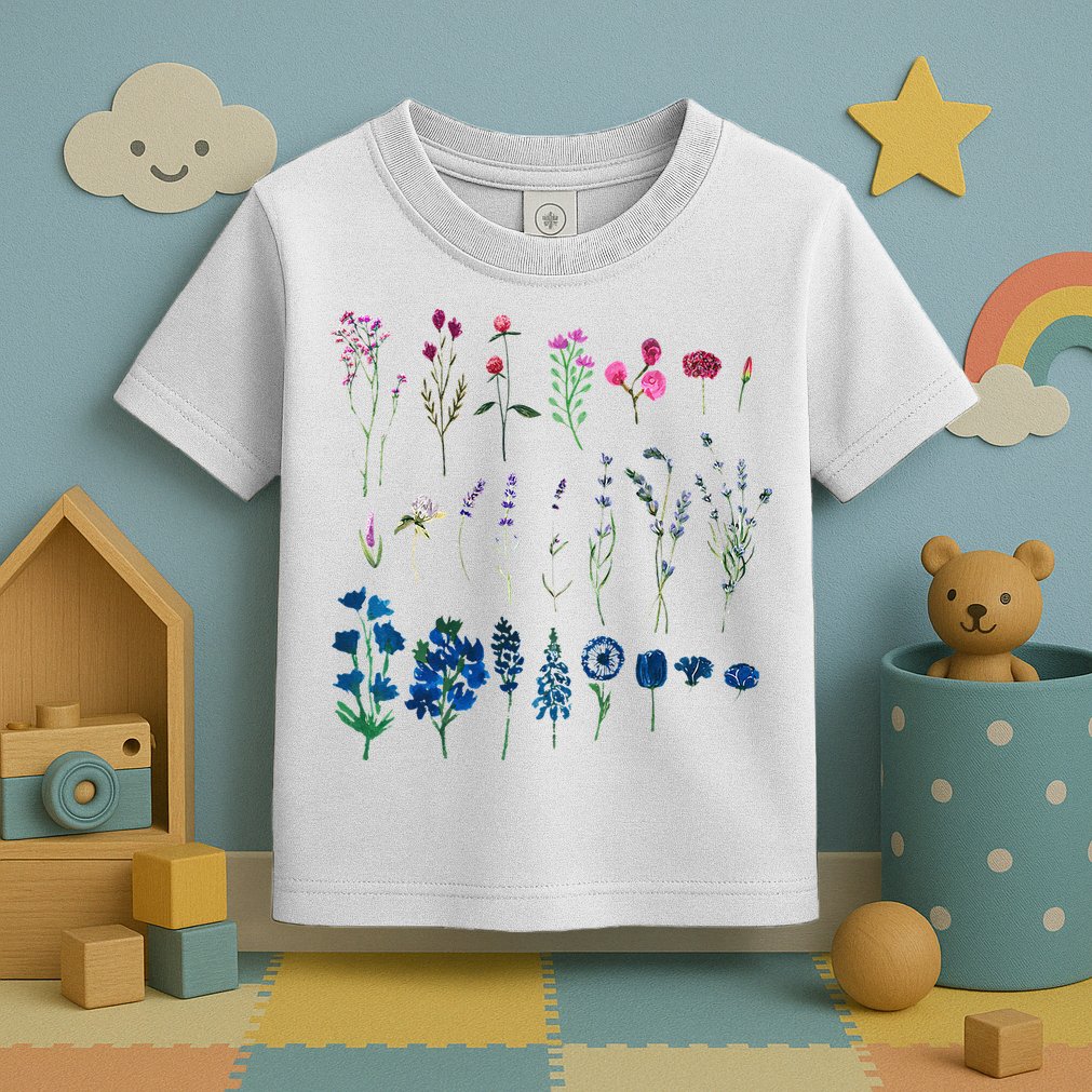 Subtle Bi Pride Bisexual Flowers Flag Discreet Pride Apparel Toddler T-Shirt