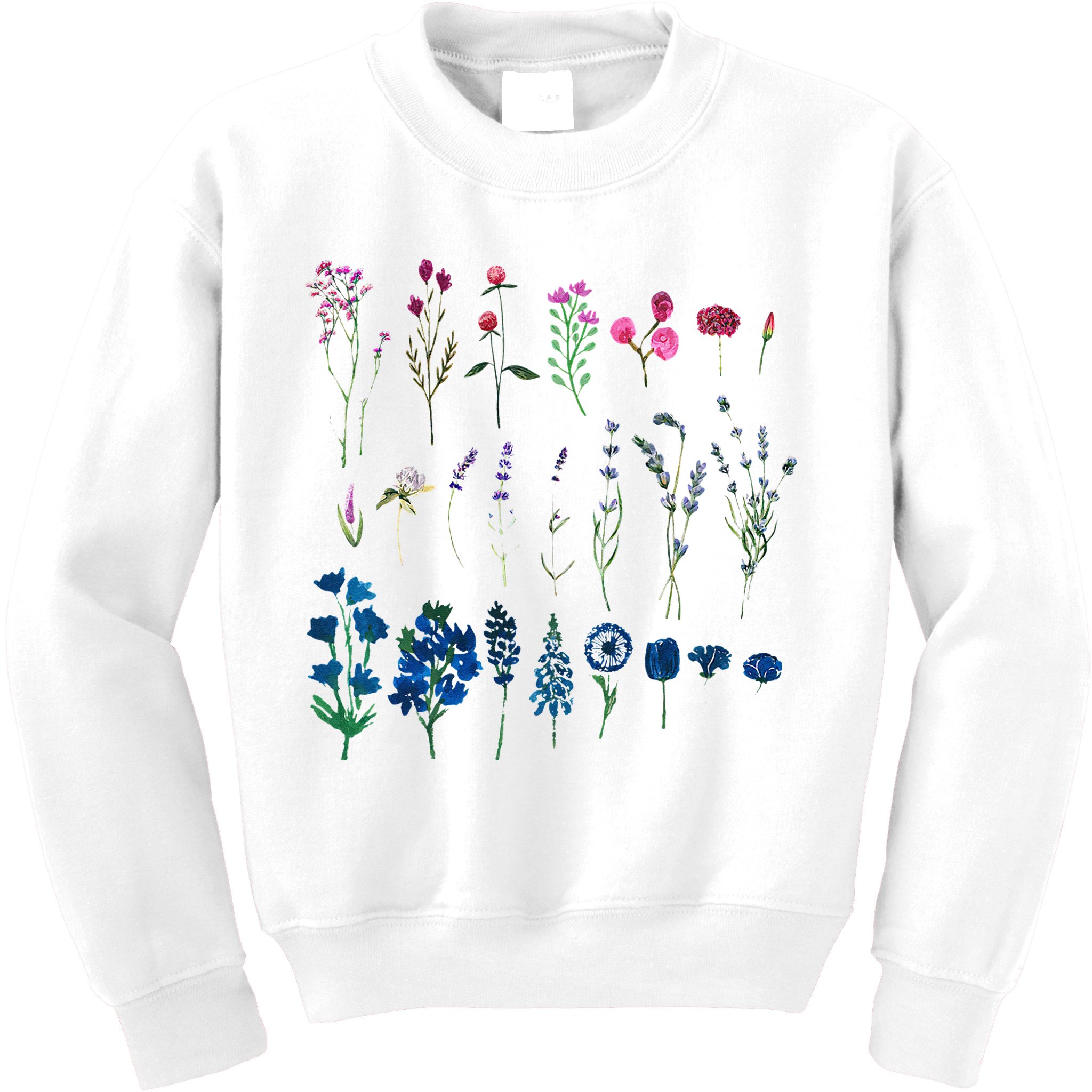 Subtle Bi Pride Bisexual Flowers Flag Discreet Pride Apparel Kids Sweatshirt