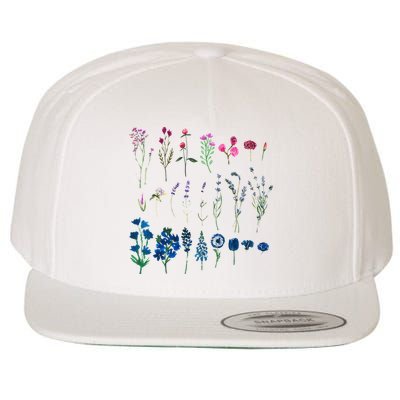 Subtle Bi Pride Bisexual Flowers Flag Discreet Pride Apparel Wool Snapback Cap