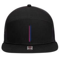 Subtle Bisexual Pride Bi Flag Pride Month Gift 7 Panel Mesh Trucker Snapback Hat