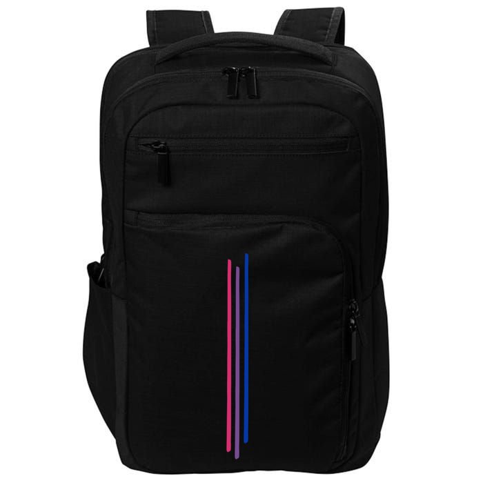 Subtle Bisexual Pride Bi Flag Pride Month Gift Impact Tech Backpack