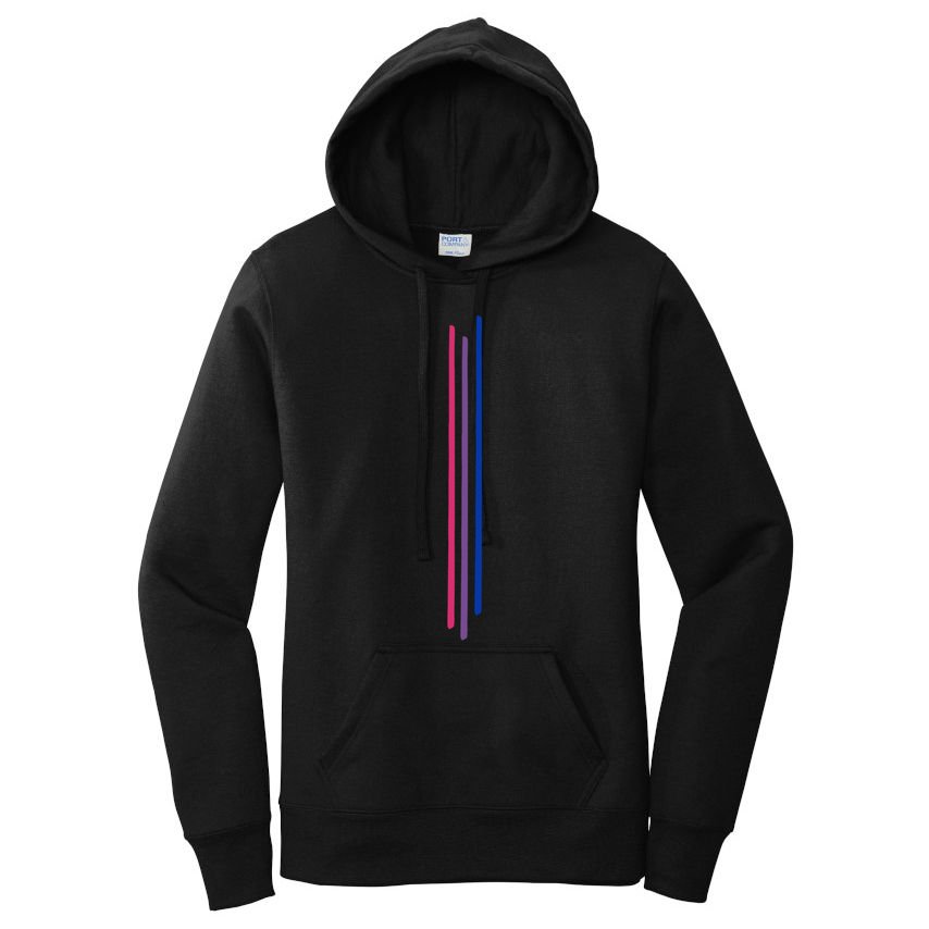 Subtle Bisexual Pride Bi Flag Pride Month Gift Women's Pullover Hoodie