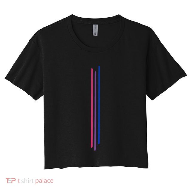 Subtle Bisexual Pride Bi Flag Pride Month Gift Crop Top