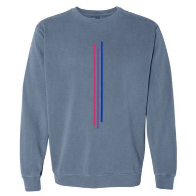 Subtle Bisexual Pride Bi Flag Pride Month Gift Garment-Dyed Sweatshirt