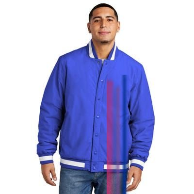 Subtle Bisexual Pride Bi Flag Pride Month Gift Insulated Varsity Jacket