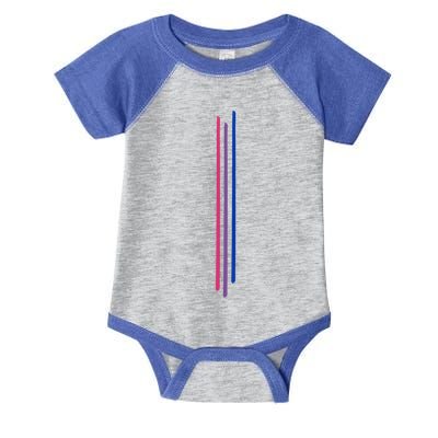 Subtle Bisexual Pride Bi Flag Pride Month Gift Infant Baby Jersey Bodysuit