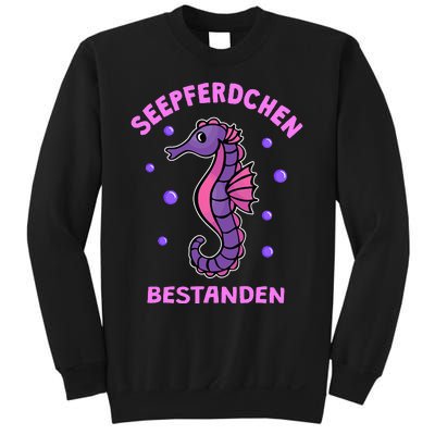 Seahorse Badge Passed Gift Swimming Badge Sweatshirt