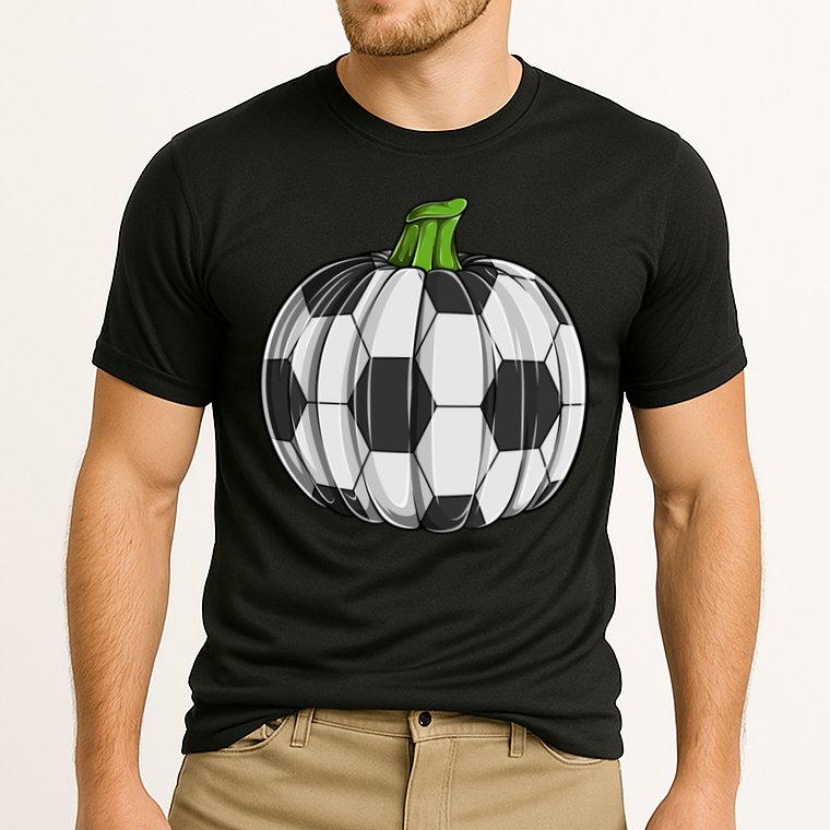 Soccer Ball Pumpkin Halloween Funny Sports Football Boys Cool Gift Cooling Performance Crew T-Shirt