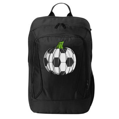 Soccer Ball Pumpkin Halloween Funny Sports Football Boys Cool Gift City Backpack