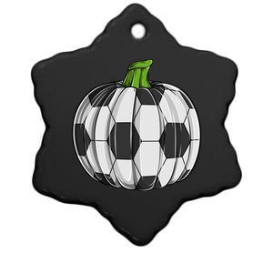 Soccer Ball Pumpkin Halloween Funny Sports Football Boys Cool Gift Ceramic Star Ornament