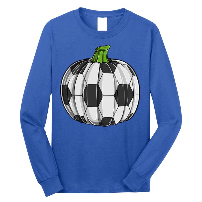 Soccer Ball Pumpkin Halloween Funny Sports Football Boys Cool Gift Long Sleeve Shirt