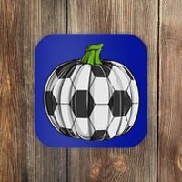 Soccer Ball Pumpkin Halloween Funny Sports Football Boys Cool Gift Coaster