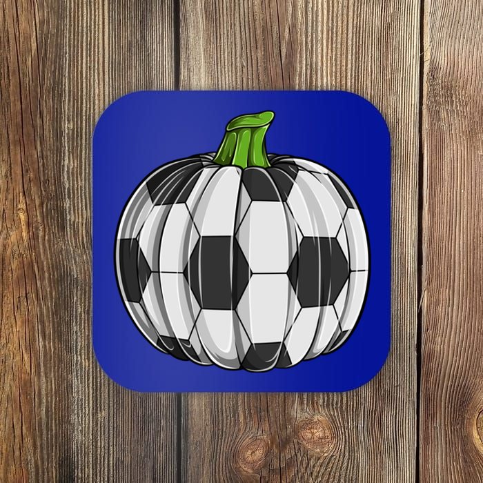 Soccer Ball Pumpkin Halloween Funny Sports Football Boys Cool Gift Coaster