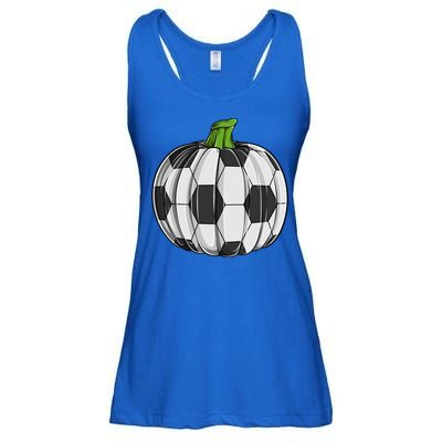 Soccer Ball Pumpkin Halloween Funny Sports Football Boys Cool Gift Ladies Essential Flowy Tank