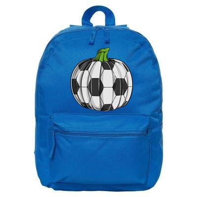 Soccer Ball Pumpkin Halloween Funny Sports Football Boys Cool Gift 16 in Basic Backpack