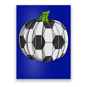 Soccer Ball Pumpkin Halloween Funny Sports Football Boys Cool Gift Poster