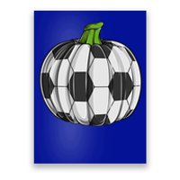 Soccer Ball Pumpkin Halloween Funny Sports Football Boys Cool Gift Poster