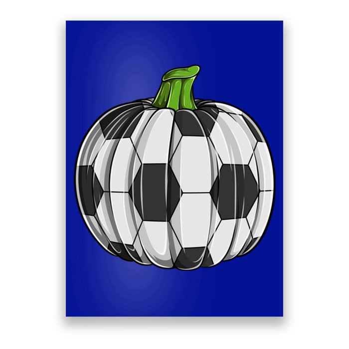 Soccer Ball Pumpkin Halloween Funny Sports Football Boys Cool Gift Poster