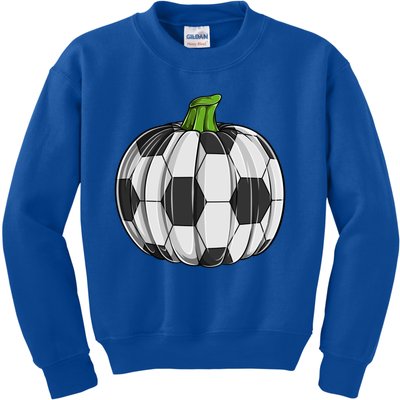 Soccer Ball Pumpkin Halloween Funny Sports Football Boys Cool Gift Kids Sweatshirt