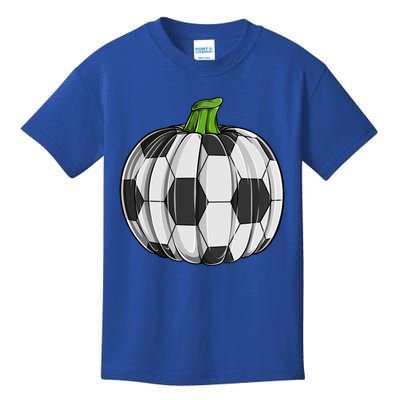 Soccer Ball Pumpkin Halloween Funny Sports Football Boys Cool Gift Kids T-Shirt