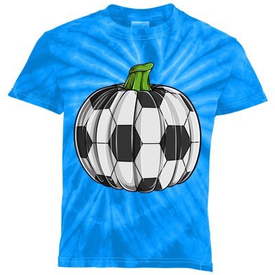 Soccer Ball Pumpkin Halloween Funny Sports Football Boys Cool Gift Kids Tie-Dye T-Shirt