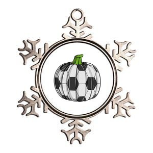 Soccer Ball Pumpkin Halloween Funny Sports Football Boys Cool Gift Metallic Star Ornament