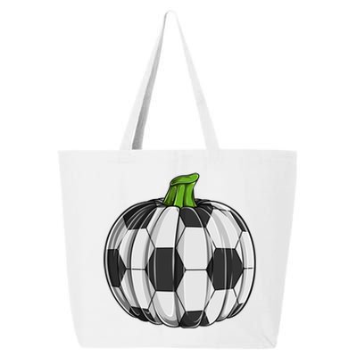 Soccer Ball Pumpkin Halloween Funny Sports Football Boys Cool Gift 25L Jumbo Tote