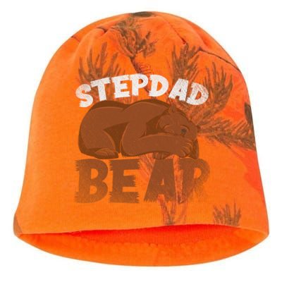 Stepdad Bear Proud Bonus Dad Fathers Day Family Step Dad Great Gift Kati - Camo Knit Beanie