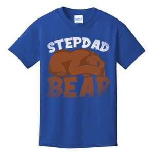 Stepdad Bear Proud Bonus Dad Fathers Day Family Step Dad Great Gift Kids T-Shirt