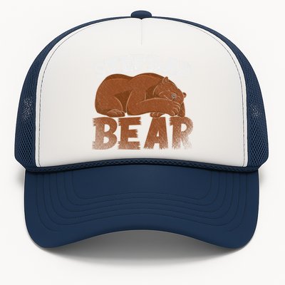 Stepdad Bear Proud Bonus Dad Fathers Day Family Step Dad Great Gift Trucker Hat