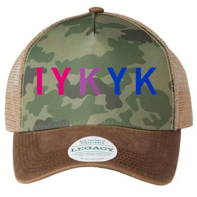 Subtle Bi Pride Bisexual IYKYK Legacy Tie Dye Trucker Hat