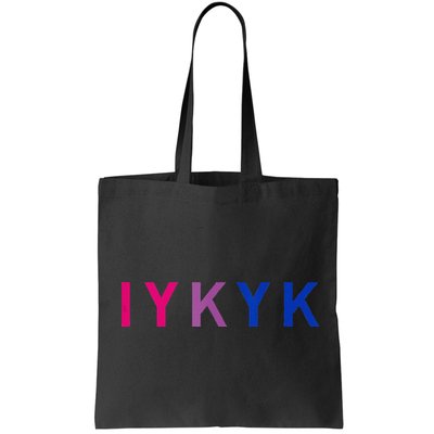 Subtle Bi Pride Bisexual IYKYK Bag