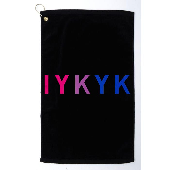 Subtle Bi Pride Bisexual IYKYK Golf Towel