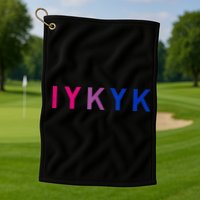 Subtle Bi Pride Bisexual IYKYK Golf Towel