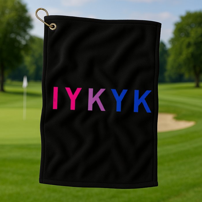 Subtle Bi Pride Bisexual IYKYK Golf Towel